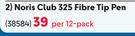 Staedtler Noris Club 325 Fibre Tip Pen-Per 12 Pack