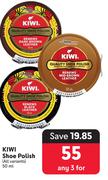 Kiwi Shoe Polish (All Variants)-For 3 x 50ml
