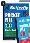 Butterfly A4 Pocket File Display Book 30 Pocket-Each