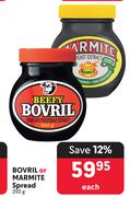 Bovril Or Marmite Spread-250g Each