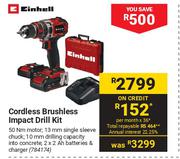 Einhell Cordless Brushless Impact Drill Kit 784174
