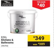 Fired Earth Kitchens & Bathrooms 596704-2.5Ltr