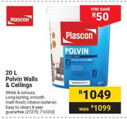 Plascon Polvin Walls & Ceilings 27270, 710332-20Ltr