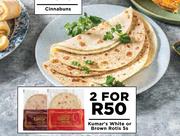 Kumar's White Or Brown Rotis-For 2 x 5's Pack
