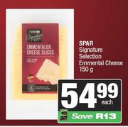 Spar Signature Selection Emmental Cheese-150g Each