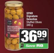 Spar Signature Selection Stuffed Olives-340g Each