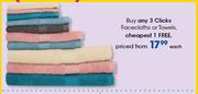 Clicks Facecloths Or Towels-Each