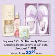 Oh So Heavenly Diffusers Candles, Room Sprays Or Gift Sets-Each