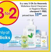 Oh So Heavenly Waterless Hand Cleansers Or Hygiene Wipes-Each
