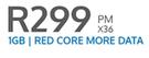 Apple iPhone X 256GB Premium Grade-On 1GB Red Core More Data