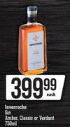 Inverroche Gin Amber, Classic Or Verdant-750ml Each