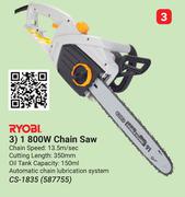 Ryobi 1800W Chain Saw CS-1835 (587755)-Each