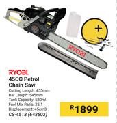 Ryobi 45cc Petrol Chain Saw CS-4518 (648603)