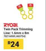 Ryobi Twin Pack Trimming Line 1.6mm x 8m 70216008 (465754)