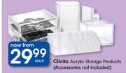 Clicks Acrylic Storage Products-Each
