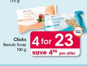 Clicks Beauty Soap-4 x 100g