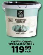 You First Organic Virgin Coconut Oil-1Ltr Each