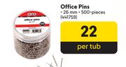 Aro Office Pins-Per Tub