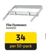 Aro File Fasteners-Per 50 Pack