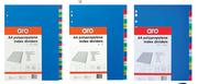 Aro File Dividers PVC 12 Tab JAN-DEC-Each