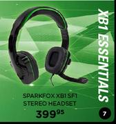 Sparfox XBI SF1 Stereo Headset