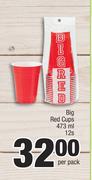 Big Red Cups-12s x 473ml Per Pack