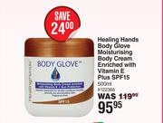 Healing Hands Body Glove Moisturising Body Cream Enriched With Vitamin E Plus SPF15-500ml