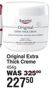 Eucerin Original Extra Thick Creme-454g