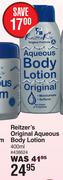 Reitzer's Original Aqueous Body Lotion-400ml