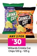 Willards Crinkle Cut Chips-For Any 2 x 120g/125g