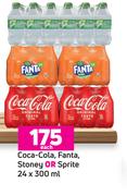 Coca-Cola, Fanta, Stoney Or Stoney-24 x 300ml Each