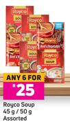 Royco Soup Assorted-For Any 6 x 45g/50g