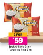 Spekko Long Grain Parboied Rice-For 2 x 2kg