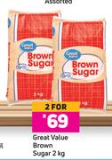 Great Value Brown Sugar-For 2 x 2kg