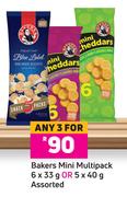 Bakers Mini Multipack Assorted-For Any 3 x 6 x 33g Or 5 x 40g