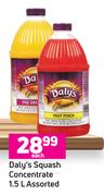 Daly's Squash Concentrate Assorted-1.5L Each
