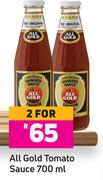 All Gold Tomato Sauce-For 2 x 700ml