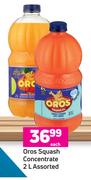 Oros Squash Concentrate Assorted-2L Each