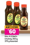 Mrs. H.S. Ball's Chutney Assorted-For Any 3 x 360g/375g