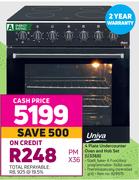 Univa 4 Plate Undercounter Oven & Hob Set U336B