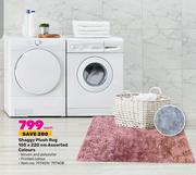 Shaggy Plush Rug 150 x 220cm Assorted Colours-Each