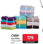 Colibri Face Cloths 267171-Per 10-Pack