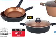 Home Living 24 And 28cm Frying Pan Set Or 5Ltr Saute Pan 451924, 451928-Each