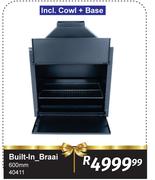 Built In Braai 600mm 40411
