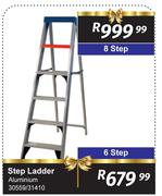 Step Ladder Aluminium 6 Step 30559/31410