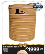 Lin 2500L Water Tank 45769