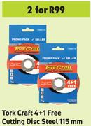 Tork Craft 4+1 Free Cutting Disc Steel 115 mm-For 2