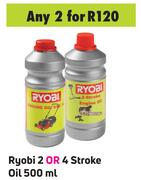 Ryobi 2 Or 4 Stroke Oil 500 ml-For Any 2