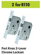 Fort Knox 2-Lever Chrome Lockset-For 2