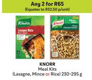 Knorr Meal Kits Lasagne, Mince Or Rice-For 2 x 230g-295g